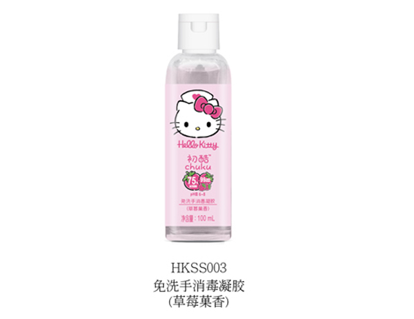  Hello Kitty初酷免洗手消毒凝膠（草莓果香）100ml