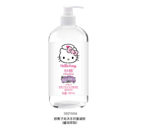  Hello Kitty初酷銀離子免洗手消毒凝膠（植物萃取）300ml
