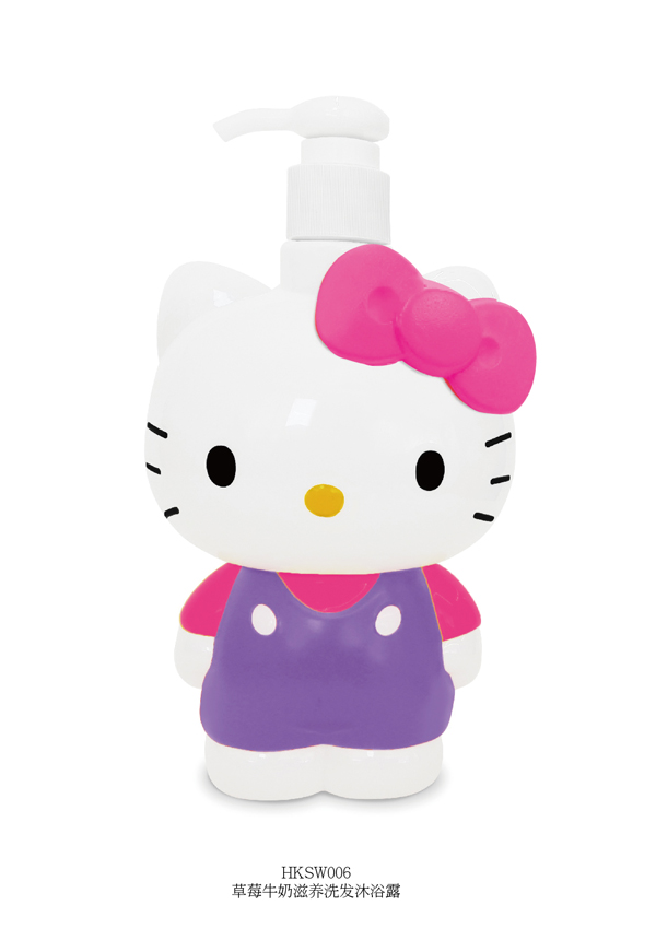  Hello Kitty初酷草莓牛奶滋養(yǎng)洗發(fā)沐浴露