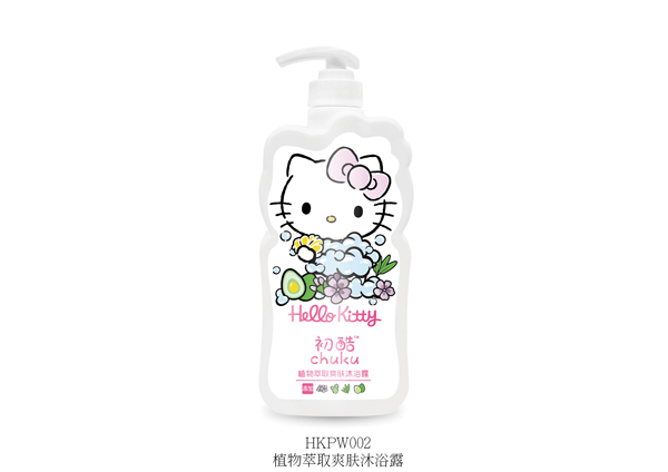  Hello Kitty初酷植物萃取爽膚沐浴露 400ml