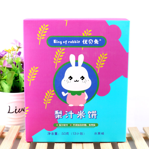  優(yōu)貝兔梨汁米餅-水果味