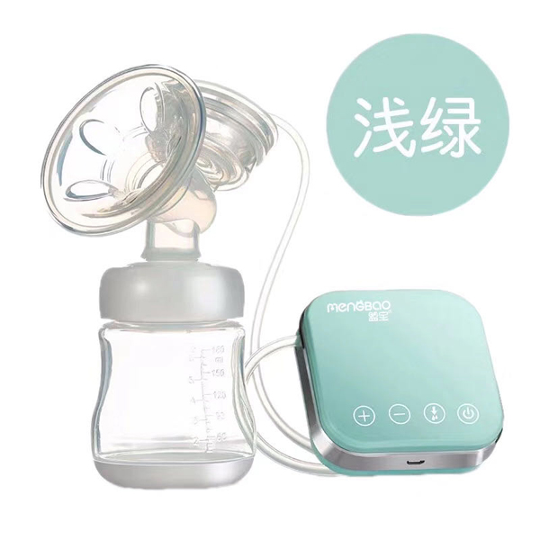  盟寶電動吸奶器 淺綠色