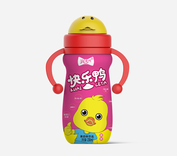  兴生代快乐鸭果奶味饮品 红色 230ml