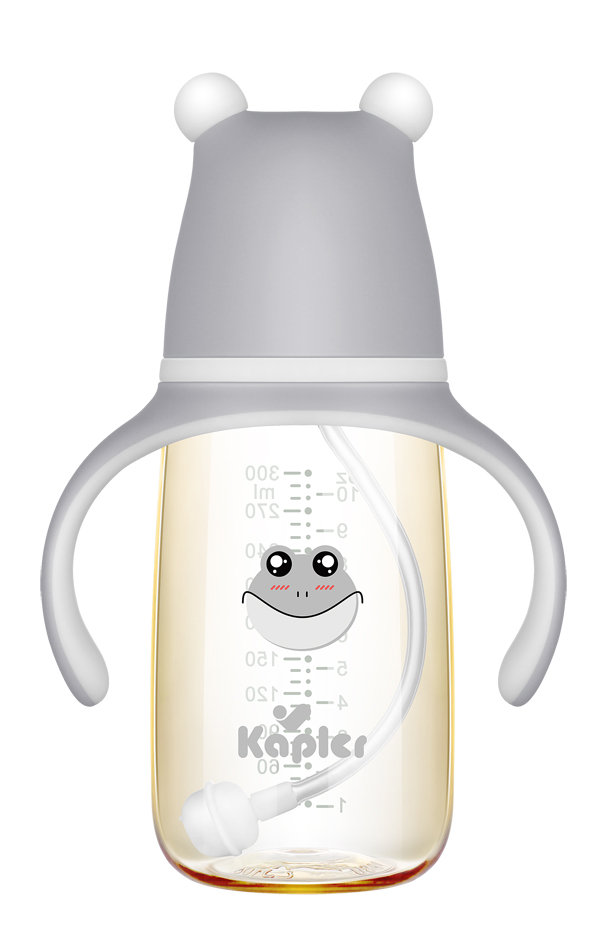  康喂兒傲嬌青蛙300ML 灰色