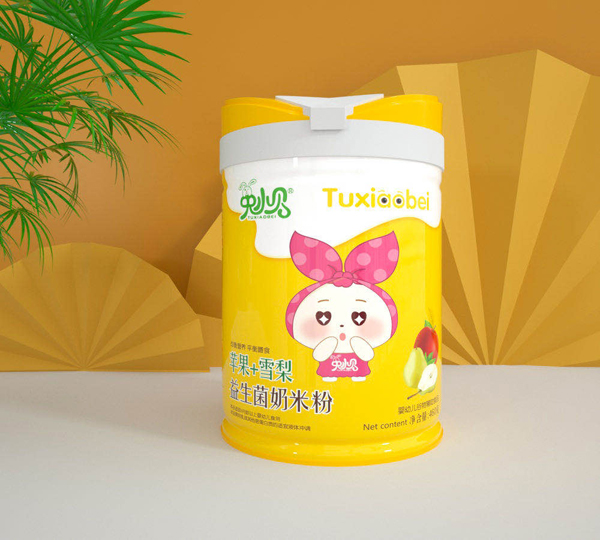   兔小貝蘋(píng)果+雪梨益生菌奶米粉