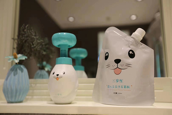 三岁红花儿朵朵洗手慕斯