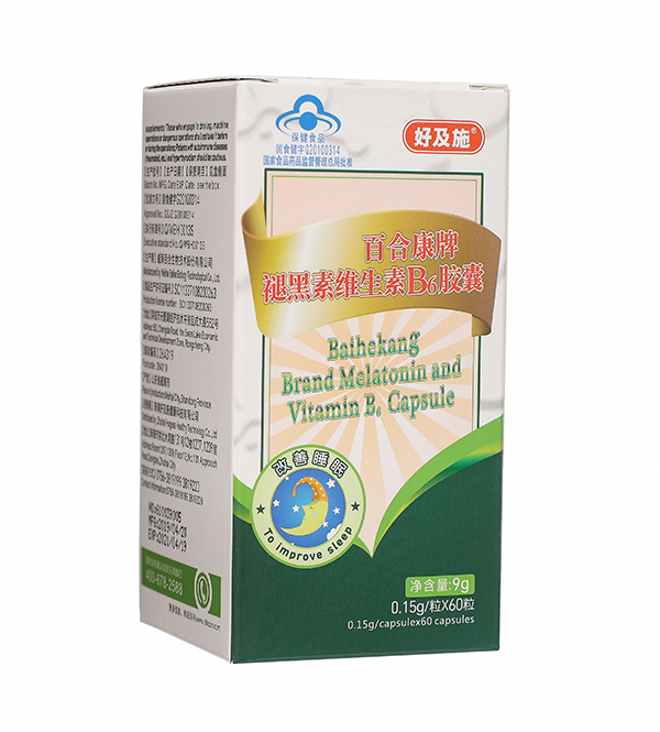 好及施褪黑素维生素b6胶囊