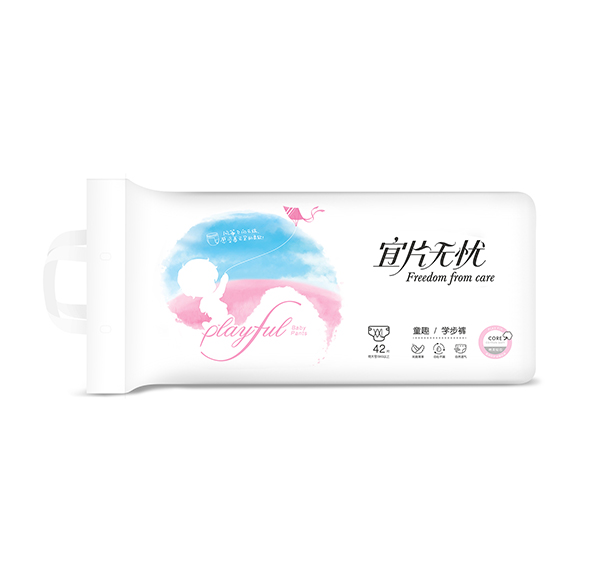  宜片無(wú)憂童趣學(xué)步褲XXL-橫版