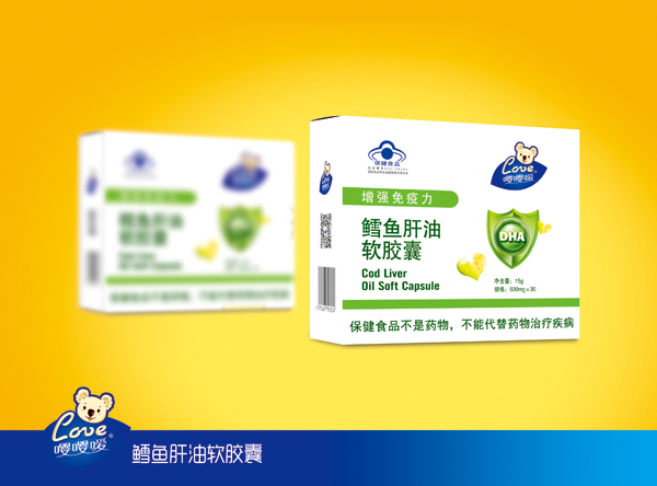   嚶嚶噯鱈魚(yú)肝油軟膠囊 紙盒裝