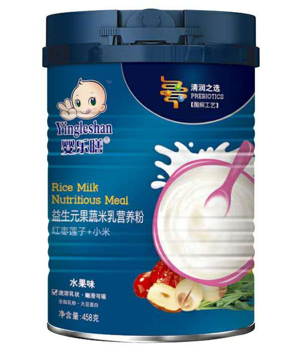    婴乐膳益生元果蔬米乳营养粉水果味 红枣莲子+小米