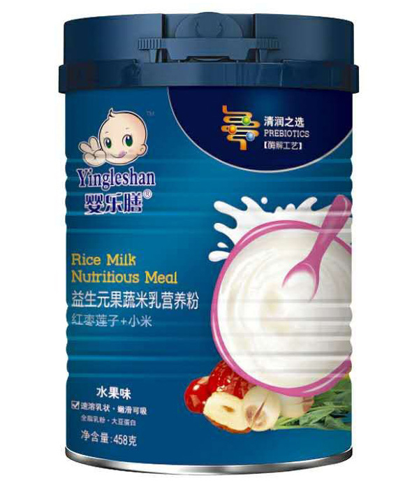    嬰樂(lè)膳益生元果蔬米乳營(yíng)養(yǎng)粉水果味 紅棗蓮子+小米