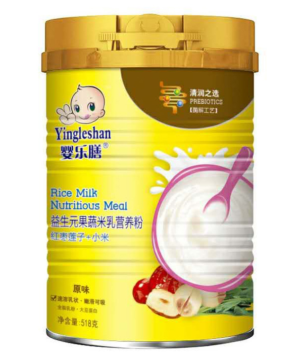    婴乐膳益生元果蔬米乳营养粉原味 红枣莲子+小米