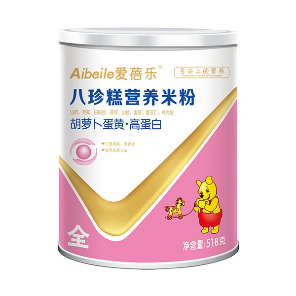  愛蓓樂八珍糕營養(yǎng)米粉-胡蘿卜蛋黃高蛋白