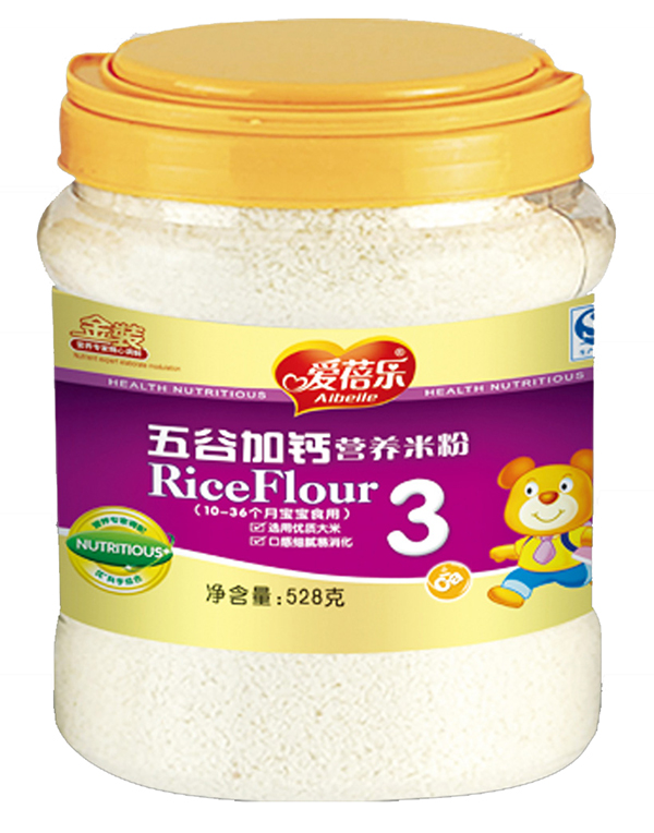  愛蓓樂五谷加鈣營養(yǎng)米粉528g