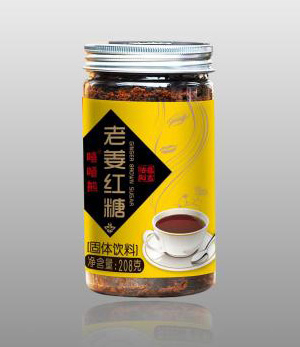   嘻嘻熊老姜紅糖208克