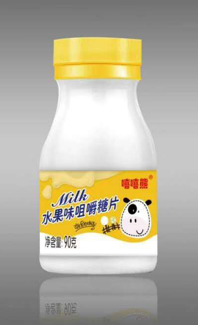    嘻嘻熊水果味咀嚼糖片90g