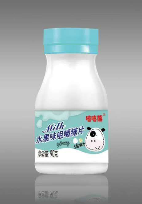    嘻嘻熊水果味咀嚼糖片90g