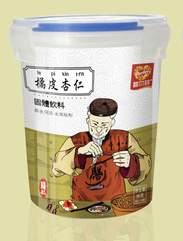  菩尔菲橘皮杏仁固体饮料