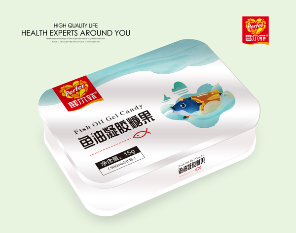  菩爾菲魚油凝膠糖果