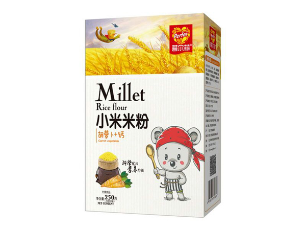  菩爾菲胡蘿卜+鈣小米粉 盒裝