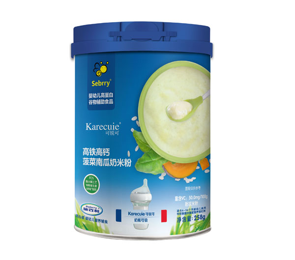 施百利高鐵高鈣菠菜南瓜奶米粉