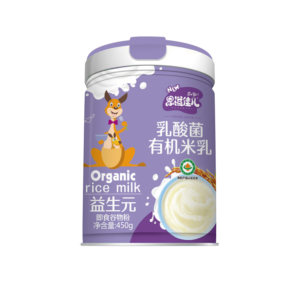  恩溢佳兒乳酸菌有機(jī)米乳 益生元 聽裝