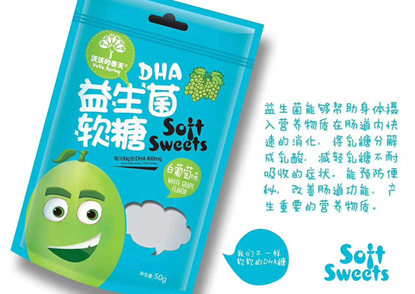  沃沃的春天DHA益生菌軟糖50g