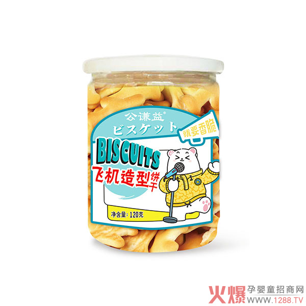 公謙益飛機造型餅干120g.jpg