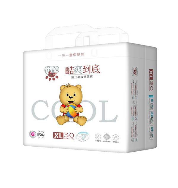  伊酷熊嬰兒高級紙尿褲XL30