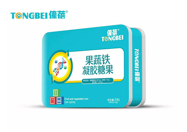  僮蓓果蔬鐵凝膠糖果