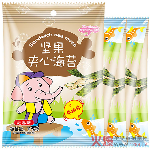 多可三只小象堅果夾心海苔-芝麻.jpg 多可三只小象堅果夾心海苔-芝麻.jpg