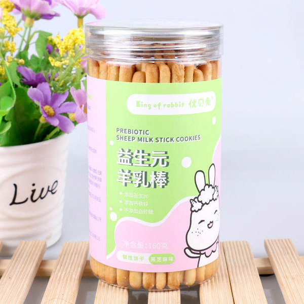  優(yōu)貝兔益生元羊乳棒-黑芝麻味