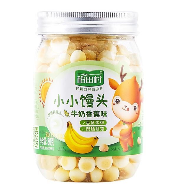  稻田村小小饅頭-牛奶香蕉味