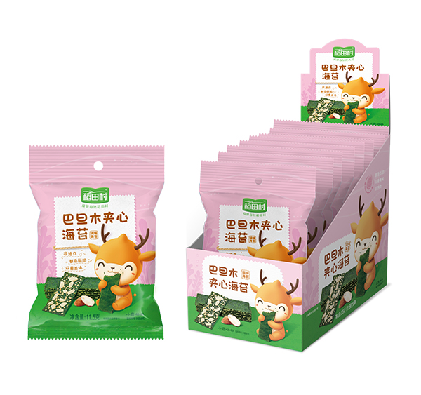   稻田村夾心海苔盒裝-巴旦木