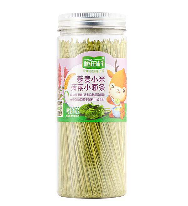    稻田村藜麥小米小面條-菠菜