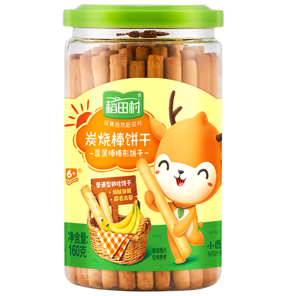   稻田村炭燒棒餅干-香蕉