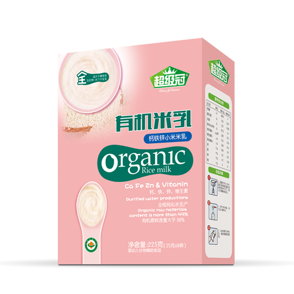  超級冠鈣鐵鋅有機小米米乳