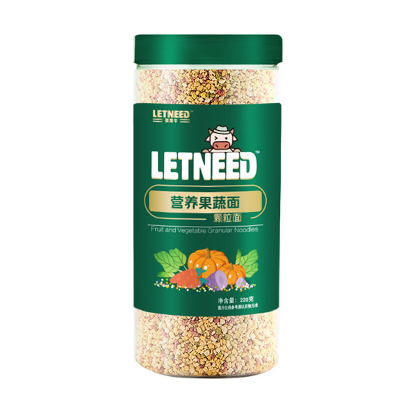  萊萊牛營養(yǎng)果蔬面顆粒面