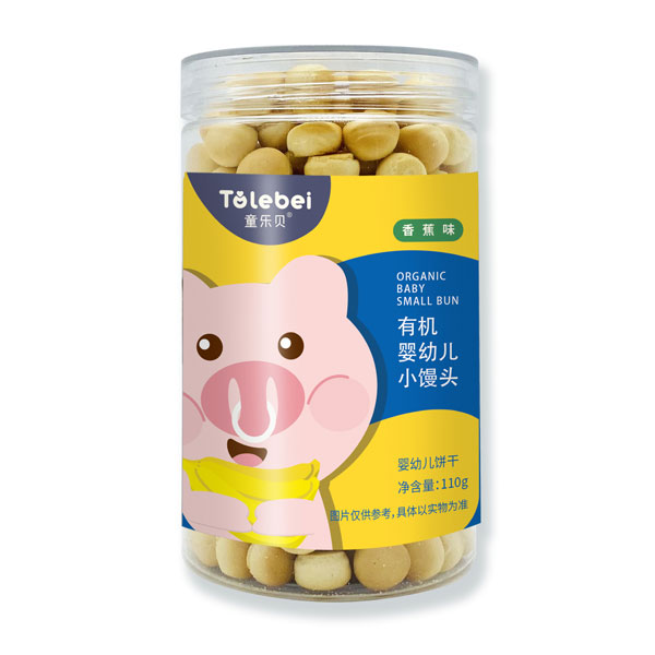  童樂貝有機(jī)嬰幼兒小饅頭-香蕉味