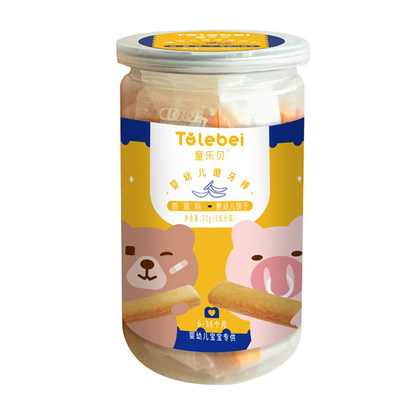  童樂貝磨牙棒瓶裝香蕉味