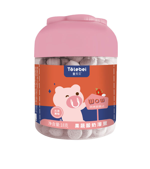  童樂貝果蔬酸奶溶豆火龍果味