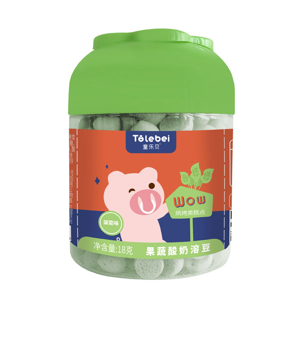 童樂貝果蔬酸奶溶豆菠菜味