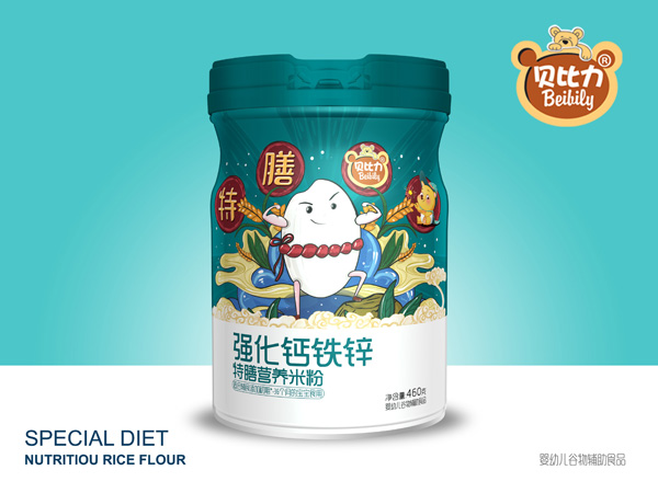  貝比力強(qiáng)化鈣鐵鋅特膳營養(yǎng)米粉