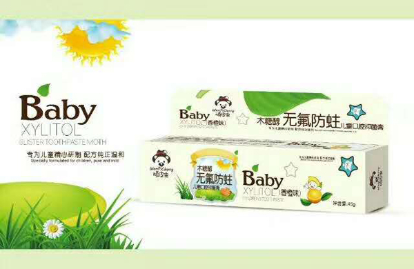  頑皮蟲木糖醇無氟防蛀兒童口腔膏（香橙味）