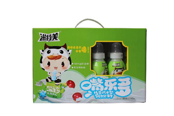  滋特美嘴樂(lè)多兒童成長(zhǎng)型乳飲料 10瓶箱裝 綠色
