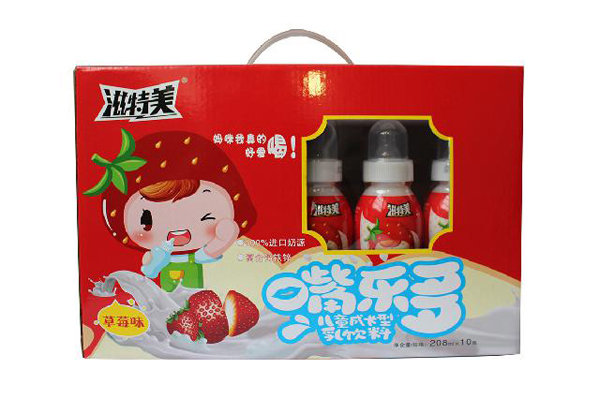  滋特美嘴樂(lè)多兒童成長(zhǎng)型乳飲料 10瓶箱裝 紅色