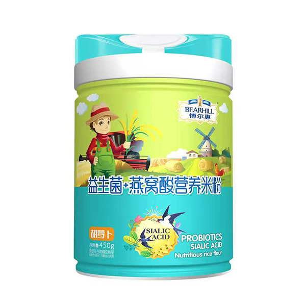  博爾慧益生菌+燕窩酸營養(yǎng)米粉 胡蘿卜