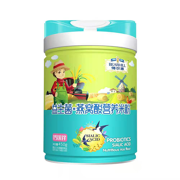  博爾慧益生菌+燕窩酸營養(yǎng)米粉 鈣鐵鋅
