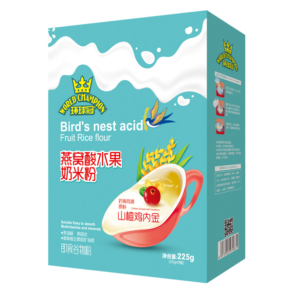  環(huán)球冠燕窩酸水果奶米粉盒裝 山楂雞內金