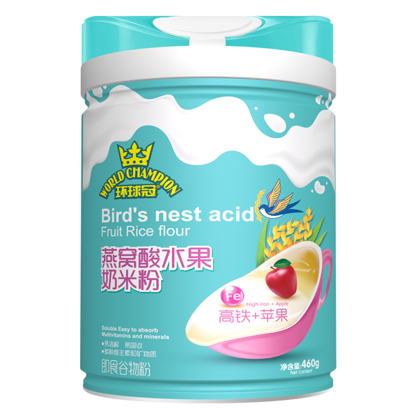  環(huán)球冠燕窩酸水果奶米粉 高鐵+蘋(píng)果